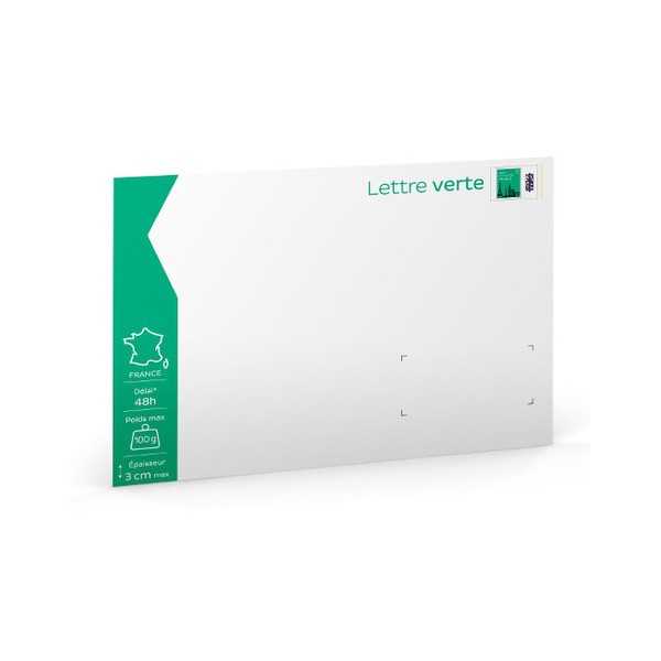 Enveloppe Prêt-à-Poster - Lettre Verte - 20g - Unité