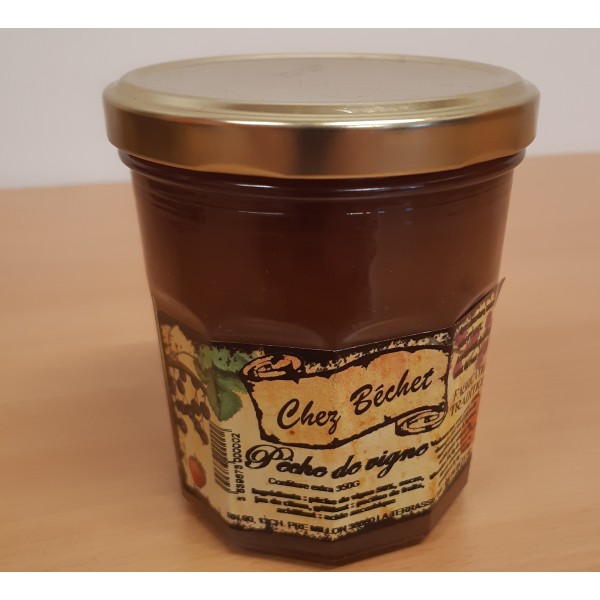 Confiture extra de pêche de vigne (350 gr)