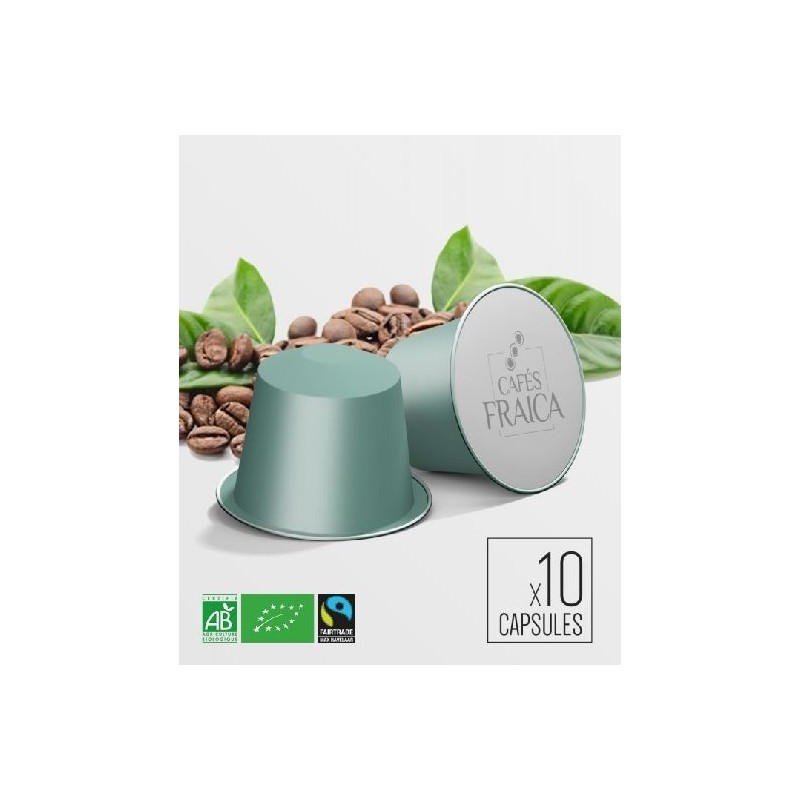 Capsules compostables x10 compatible Nespresso