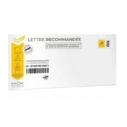 Recommandé avec accusé de réception (20 gr)