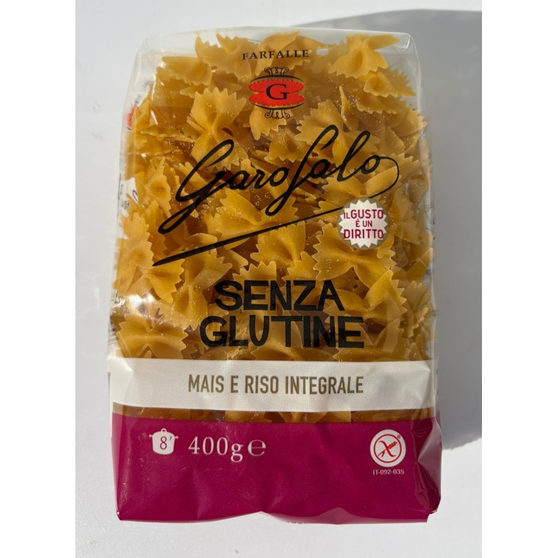 Pâtes Farfalle sans gluten 400 grs